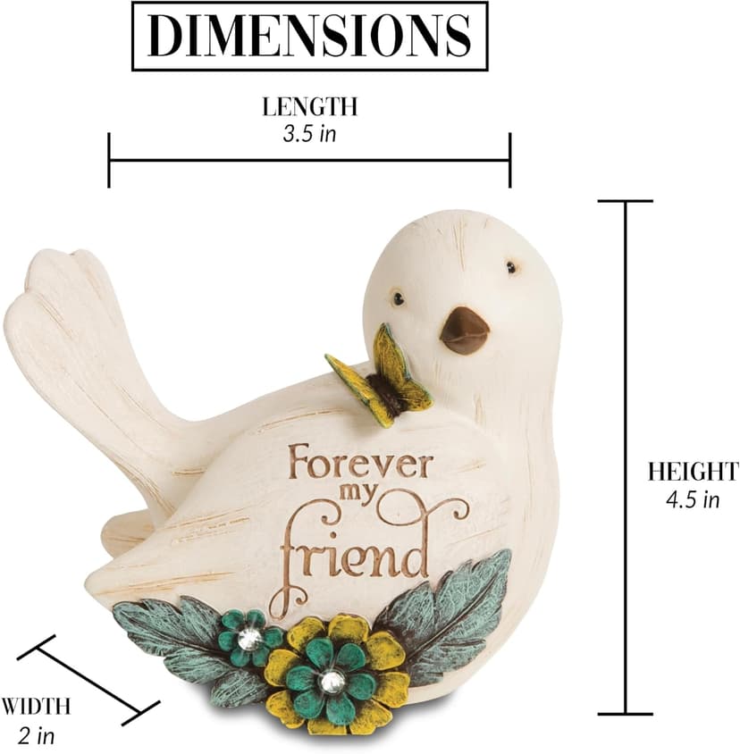Pavilion Gift Company 41044 Simple Spirits Forever My Friend Bird Figurine, 3-1/2-Inch