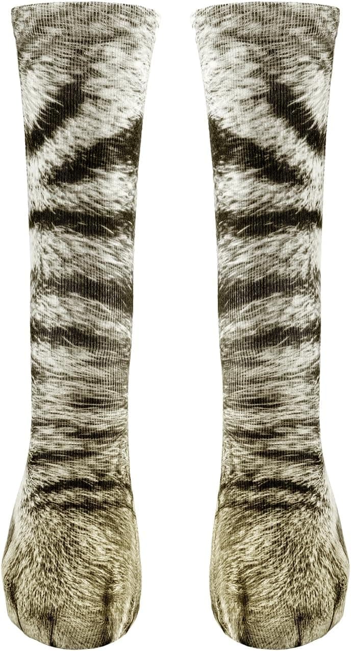 Banvih 3D Animal Paw Socks - Funny Socks Novelty Unique Gag Gifts for Teens Adults Women Men