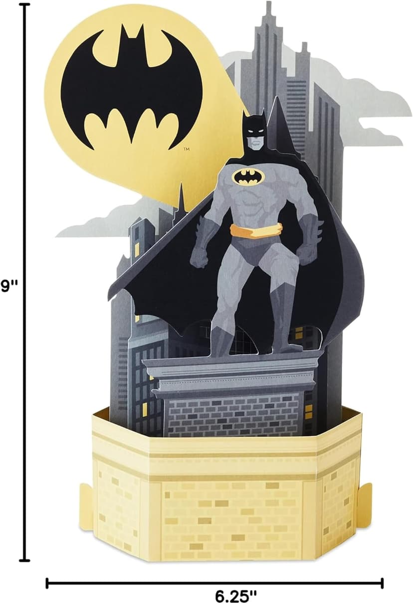 Hallmark Batman Pop Up Birthday Card for Him (Heroic Day) Paper Wonder 3D Card