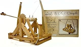 Pathfinders STEM Kits – Leonardo da Vinci Catapult kit | Trebuchet Science Kits for Kids Age 12-14 | Toys for Ages 8-13 Physics Toys | Kids Engineering kit | Learning Resource | Engineering