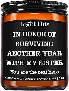 Funny Scented Candle - Brother in Law Gifts, Christmas, Stocking Stuffers, Birthday, Cool Gifts for Brother in Law, Best BIL - 9 oz Jar Candle, Soy Wax