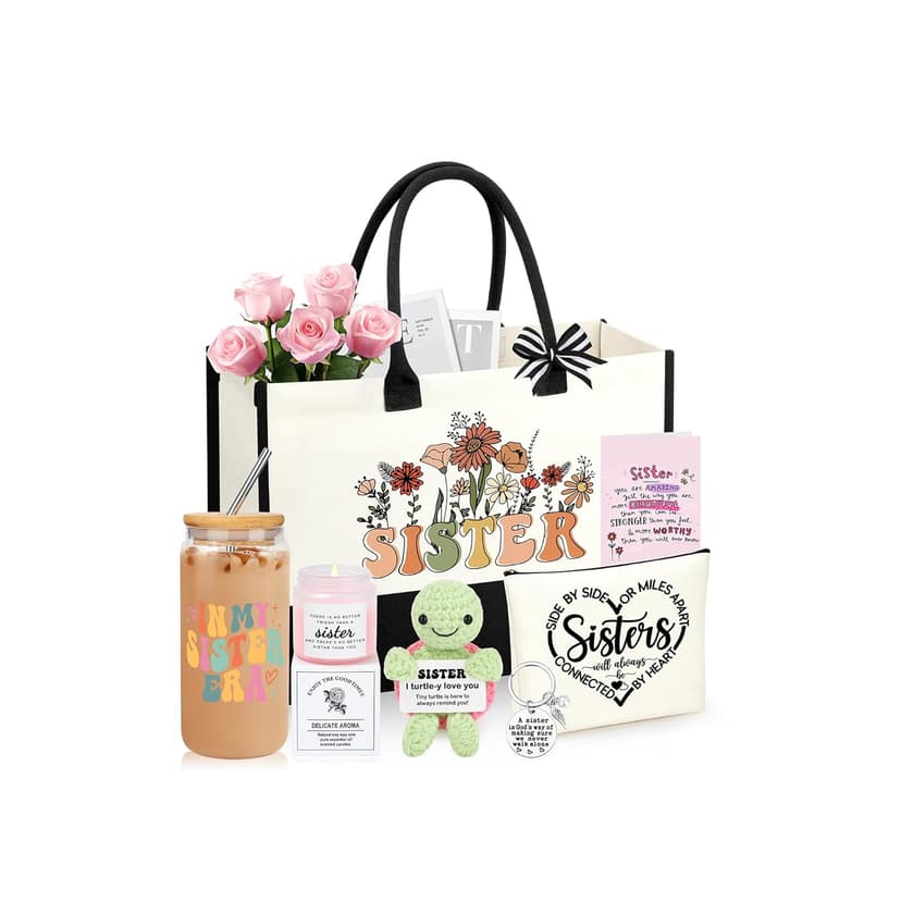 Sister Birthday Gifts, Christmas Mothers Day Birthday Gifts for Sister Set of 7