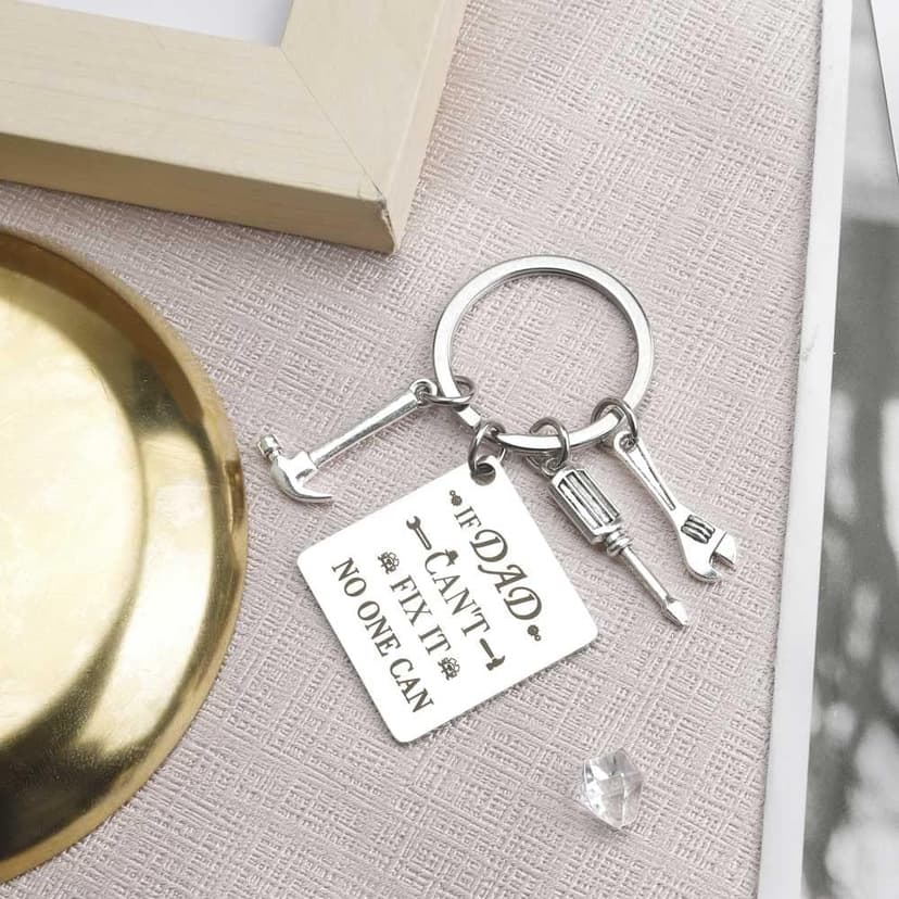 Dad Gifts Father's Day Father Day Christmas Valentines Birthday Thank You Gifts from Daughter Wife Son Kids Romantic Presents Fathers Day Keychain Gift Ideas