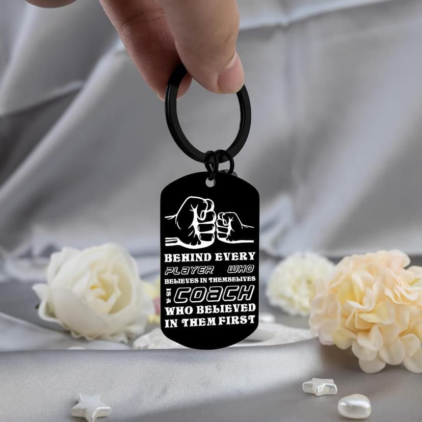 Coach Gifts for Men Coach Appreciation Gifts Basketball Coaches Gift Best Coaches Keychain Thank You Gift for Basketball Soccer Volleyball Softball Baseball Team Birthday Thanksgiving Cheer Keyring