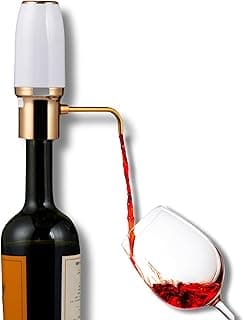 Electric Wine Aerator, Modern Wine Aerator, Electric Wine Dispenser, Gold Wine Pourer, Wine Pump, Automatic Wine Pourer, Re-chargeable, Wine Gifts, Christmas Gift for Her, Gift for Mom