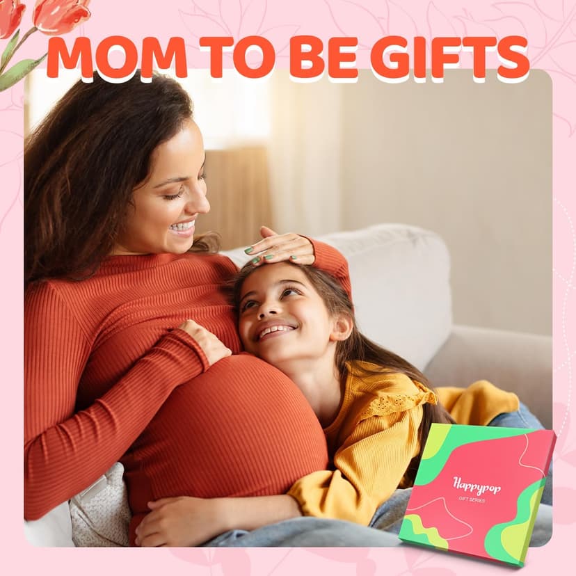 HAPPYPOP Expecting Mother's Day Gifts for New Mom - Mom To Be Gifts for Pregnant Women, Maternity Socks Pregnancy Stocking Stuffers, labor delivery