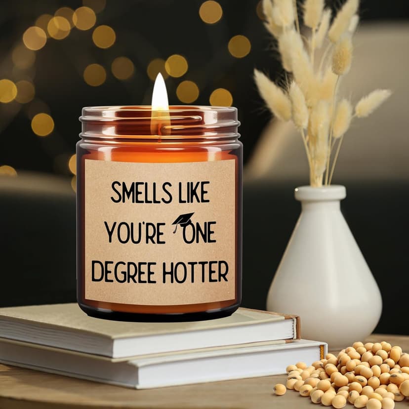Graduation Gifts for Her/Him High School Seniors Class Of 2025 Nursing Grad Masters Degree 8th Grade College Graduation Gifts for Women Funny Congratulations Gift Candle for Sister Son Daughter Friend