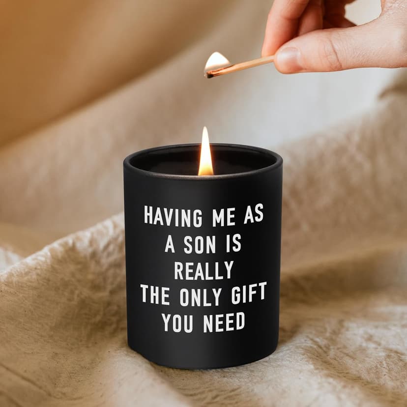Fathers Day Dad Gifts from Son, Personalized Father's Day Gift Ideas, Funny Birthday Gifts for Dad Gift Father Papa Step Dads New Daddy Presents Cool, Happy Fathers Day, Birthday, Christmas, Candles