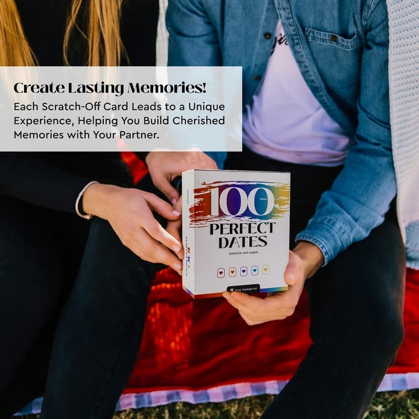 100 Date Night Ideas Scratch-Off Cards: Fun & Romantic Game for Couples | Special Anniversary Surprise for Him, Her, Boyfriend, Girlfriend, Wife, or Husband | 5 Categories for Relationship Building!