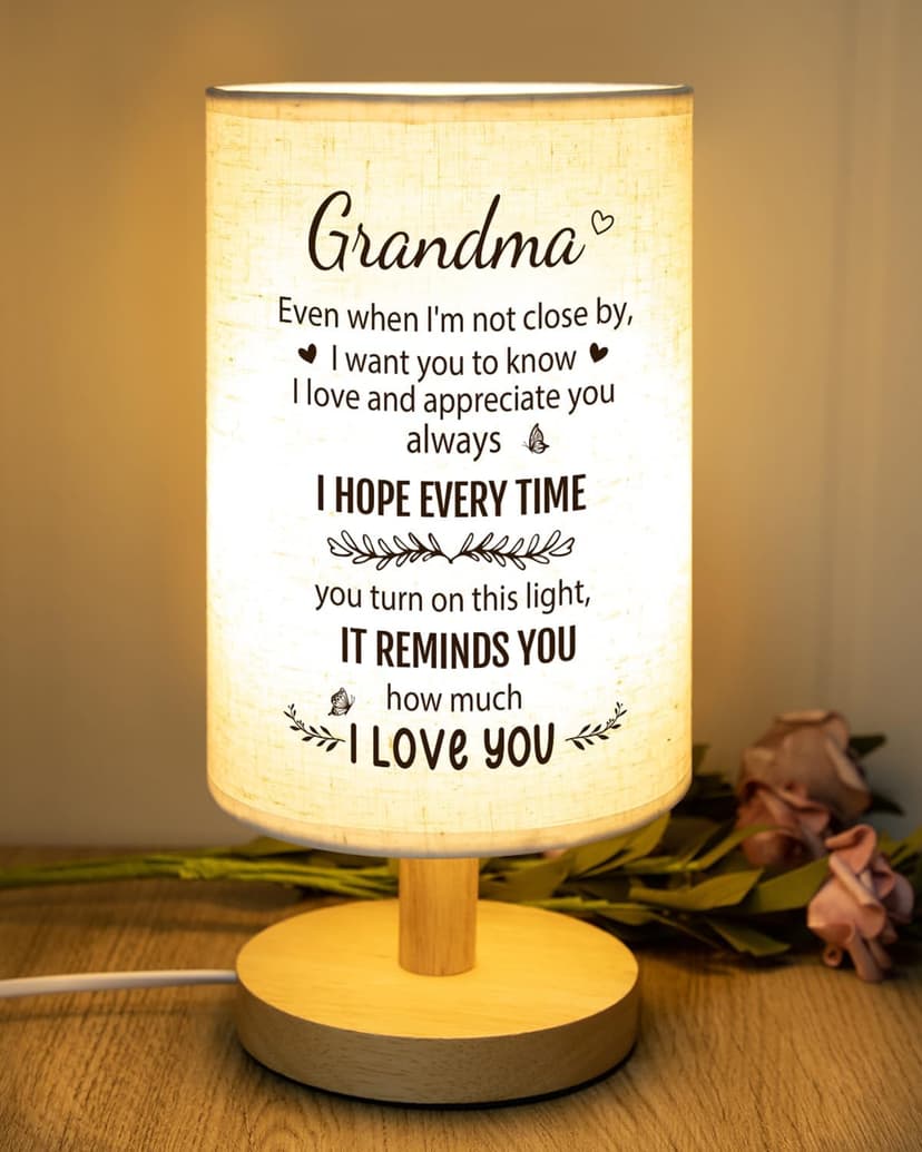 Grandma Birthday Gifts, Mothers Day Grandmother Long Distance Gifts from Granddaughter, Grandmother Desk Bedside Lamp Home Decor from Grandkids