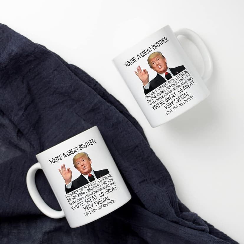 Aurahouse You're A Great Brother Mug, Birthday Gag Gifts for Brother, Christmas, Father's Day Gifts for Brothers Adult, Funny Big Bro Present Ceramic Coffee Cup (White, 11oz)