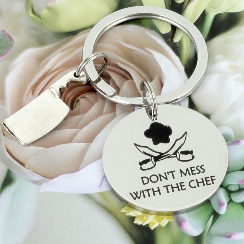 HUTIMY Chef Gifts Keychain for Cooks Men Women Best Chefs Jewelry Ideas Culinary Gift Baking Themed Presents for a Baker the Cooker Cook Keychain