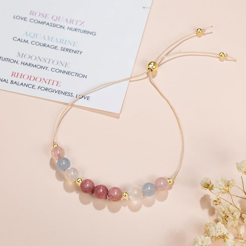 Healthy Pregnancy Gift, Moonstone Bracelet, Hope Bracelet for Women, First Time Mom Gifts, Spiritual Bracelet, Mothers Day Christmas Jewelry