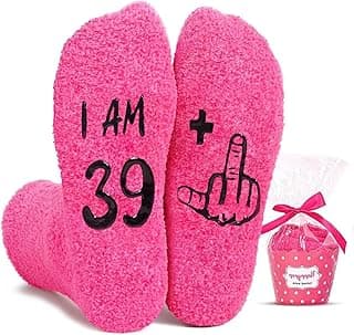 HAPPYPOP Birthday Gifts Ideas for Women - Socks for 36 37 38 39 40 Year Old Woman, Birthday Gifts for Her