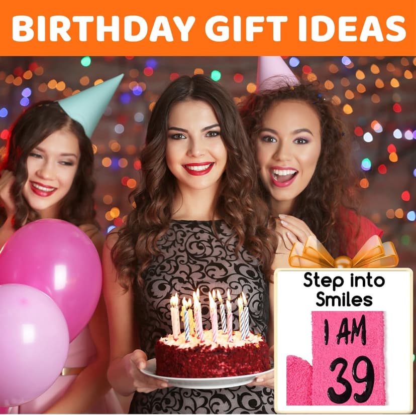 HAPPYPOP Birthday Gifts Ideas for Women - Socks for 36 37 38 39 40 Year Old Woman, Birthday Gifts for Her