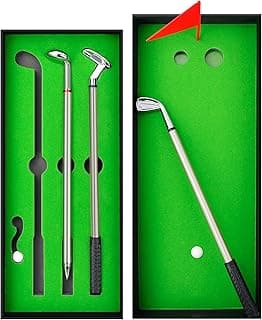 Zutcogo Funny Gifts for Men Dad Adults Husband Him Boyfriend Golfers, Golf gifts Accessories for Men, Personalized Anniversary Birthday Presents Mini Desktop Golf Ball Pen Set, Christmas Stocking Stuffers
