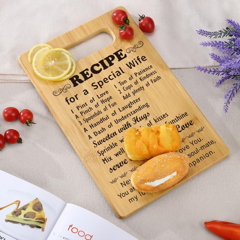 Wife Gifts from Husband, Love Gifts for Wife, Wife Birthday Gift Ideas, Mothers Day Romantic Gifts for Wife to My Wife Gifts, Gifts for Wife Who Has Everything Wife Cutting Board