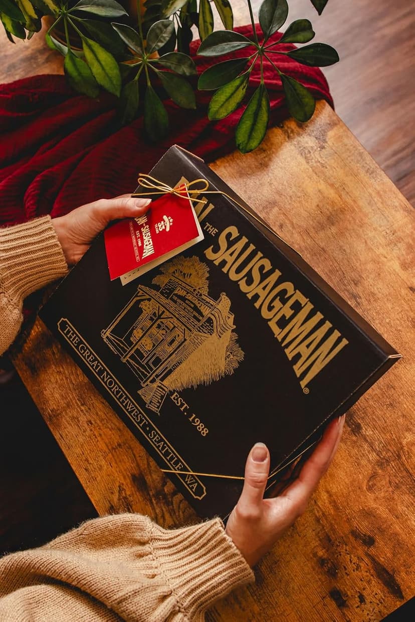 Dan the Sausageman Yukon Gift Basket - Gourmet Smoked Beef Summer Sausages, Cheese & Snacks for Easy Gifting | Perfect for Father's Day, Holidays & Any Occasion, 10-Item