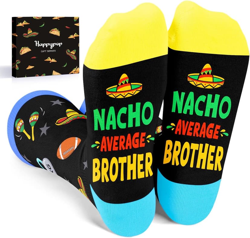 HAPPYPOP Novelty Family Gifts - Gifts For Son Uncle Brother Grandson Nephew, Funny Men Socks