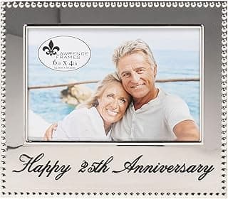 Lawrence Frames 4x6 Happy 25th Anniversary Picture Frame (290064)