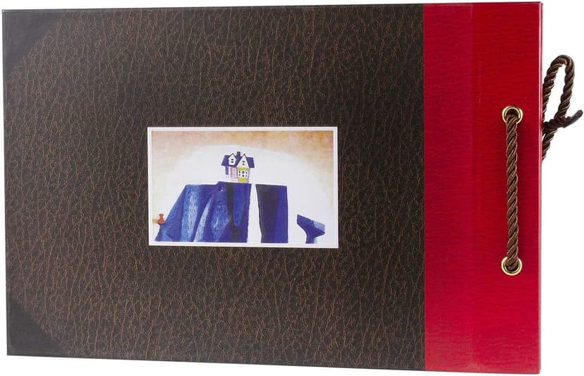 Scrapbook Photo Album,Our Adventure Book, Embossed Words Hard Cover Movie Up Travel Scrapbook for Anniversary, Wedding, Travelling, Baby Shower, etc (Adventure Book)