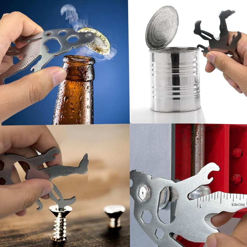 Stocking Stuffers for Mens Gifts EDC Multitool - Fun Christmas Secret Santa Gifts for Adult, Unique Holiday Birthday Anniversary Fathers Valentines Gift Ideas Gadgets, Cool White Elephant Gift for Him