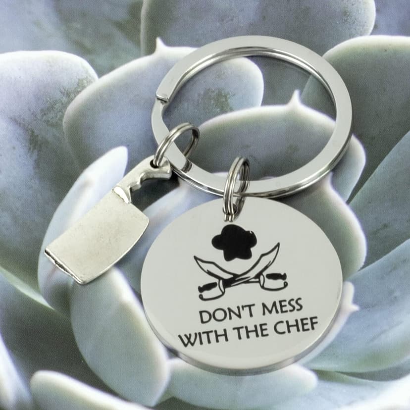 HUTIMY Chef Gifts Keychain for Cooks Men Women Best Chefs Jewelry Ideas Culinary Gift Baking Themed Presents for a Baker the Cooker Cook Keychain