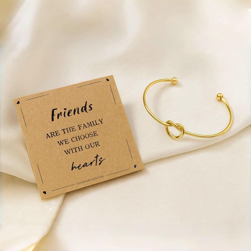 Best Friend Gifts for Women - Forever Love Knot Friendship Bracelets, Friendship Gifts for Women, Gifts for Best Friend Woman, Best Friend Birthday Gifts, Adjustable Bracelet for Christmas