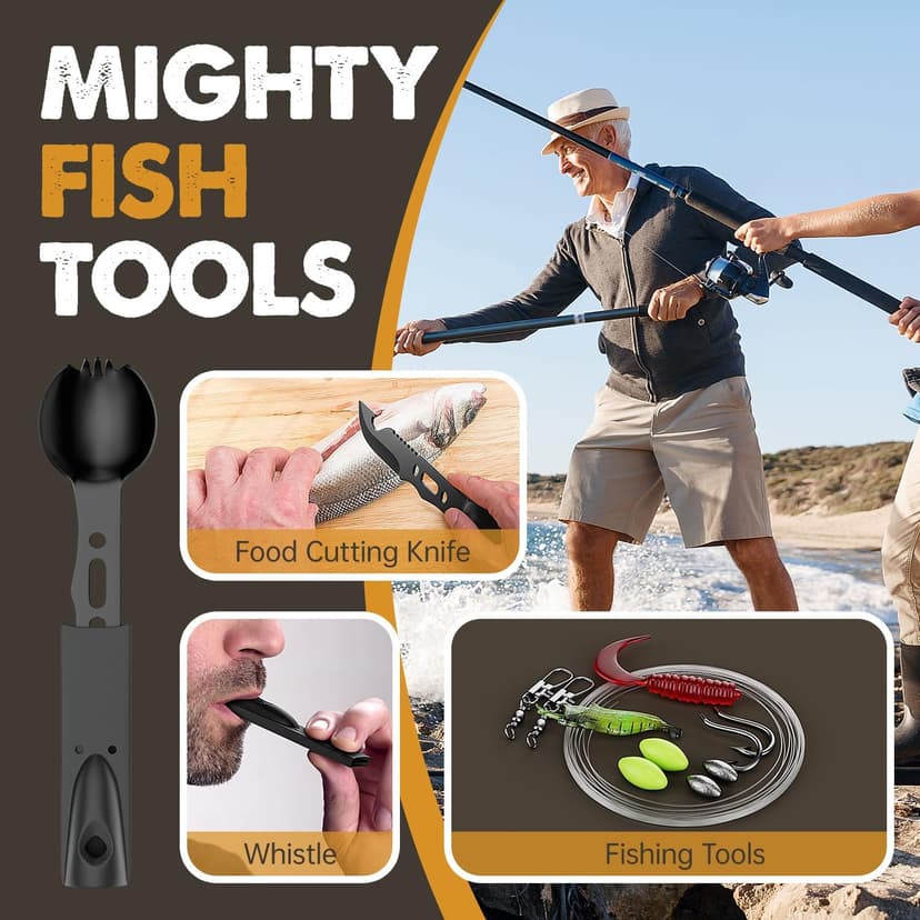 Gifts for Men Him Dad, Survival Kit and Equipment 25 Pcs, Valentines Gifts for him, Christmas Stocking Stuffers,Camping Essentials, Survival Gear, Cool Gadgets for Men