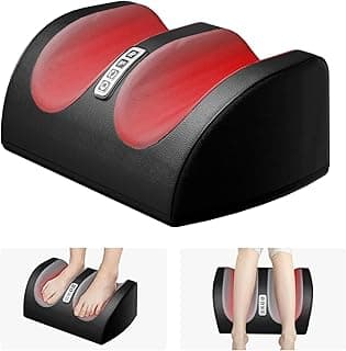 Shiatsu Foot Massager Machine with Heat, Foot and Calf Massager with Massage Roller, Deep Tissue Massager for Plantar Fasciitis, Pain Relief, Promotes Blood Circulation, Gifts for Women & Men