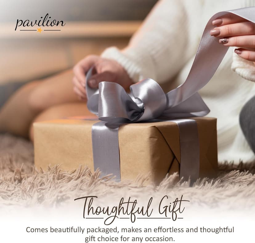 Pavilion 'Simple Spirits Butterfly' 41102 - Wooden Hinged Keepsake Box with Patterned Design and Printed Message for Friends and Loved Ones, Storage for Cosmetic, Trinkets, and Jewelry