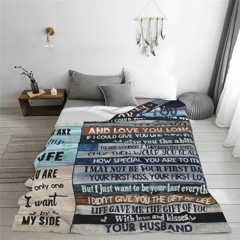 Gifts for Wife to My Wife Blanket for Wife Anniversary Birthday Gifts Christmas Valentine's Mother's Day (50"x40")