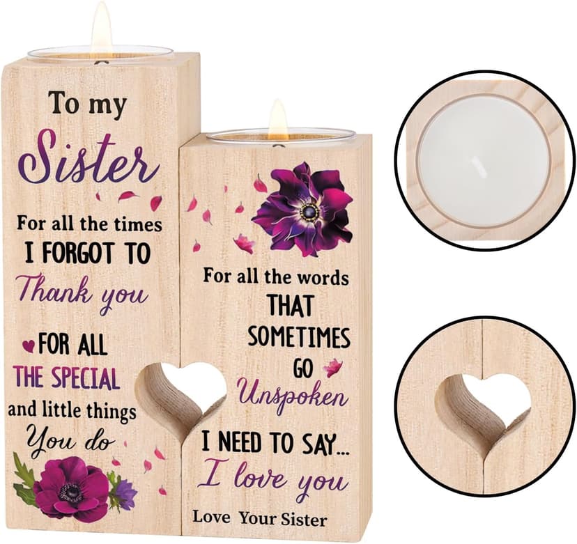 Sisters Gifts from Sister, Unique Birthday Gifts for Sisters, Best Sister Gift Ideas for Christmas Thanksgiving, Personalized Thank You Gifts