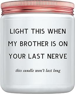 Funny Sister in Law Gifts for Best Sister-in-Law Birthday Gift Ideas - Mother's Day Christmas Wedding Gifts for Future Sister-in-Law Lavender Candle