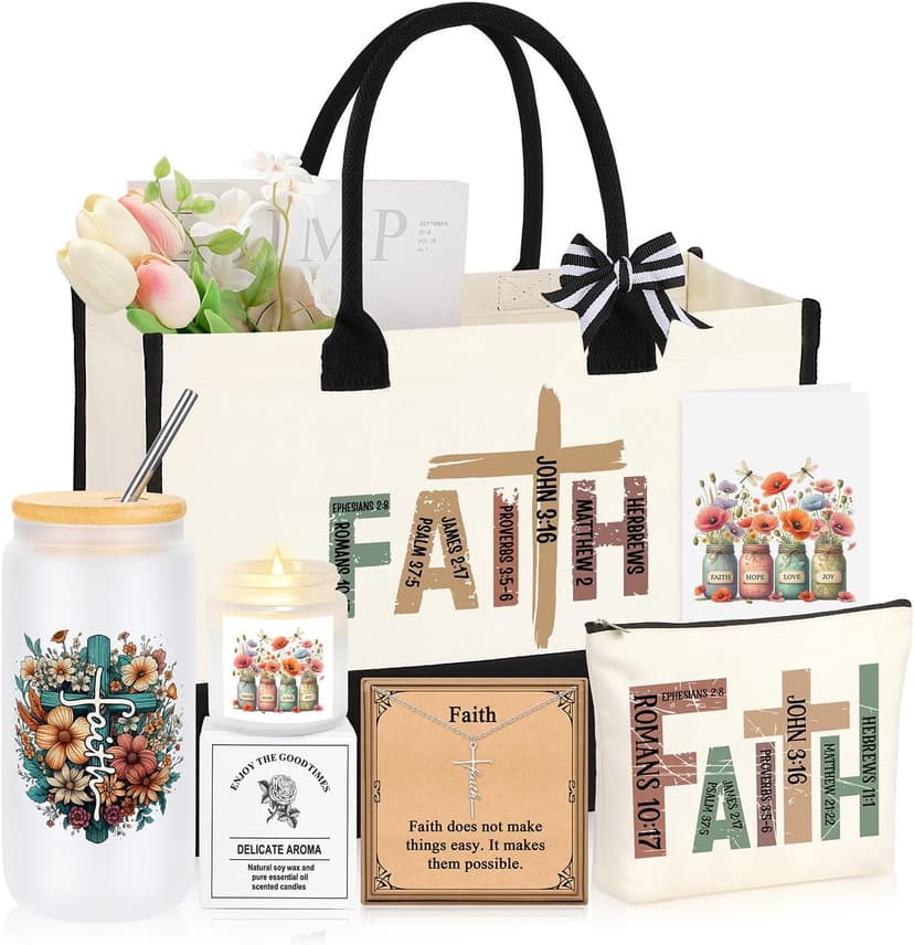 Christian Religious Gifts for Women Faith, Christmas Easter Valentines Mothers Day Unique Gifts for Christian Women Mom Daughter Sister Aunt Teacher Best Friend Grandma