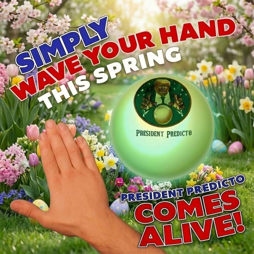 Talking President Predicto - Donald Fortune Teller Ball - Ask Crystal Ball Question & Hear Trump's Real Voice - Makes for Unique Halloween Party Favors & White Elephant Gifts