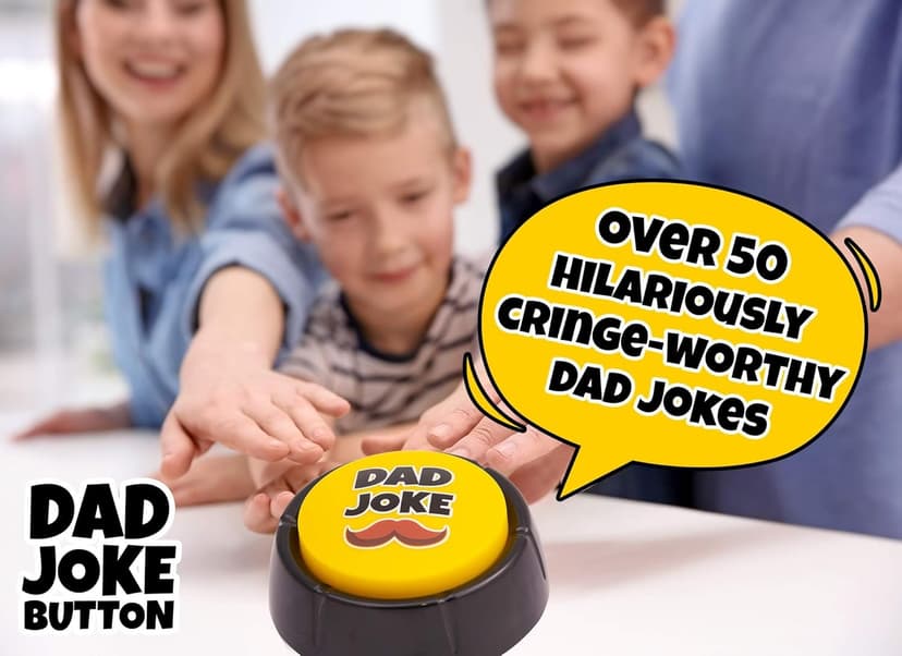 Features Endless Extra Funny Dad Jokes at The Push of a Button - Dad Gifts from Daughter, Dad Birthday Gift, White Elephant Gifts, Gifts for Men