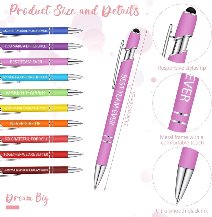 Geyee 24 Pcs Employee Sticky Notes with Funny Pens Fun Notepads for Adults Coworkers Nurse 3 x 4 Inch to Do List Notepads with Sayings Pen for Lab Week Gifts Teacher Office Supplies