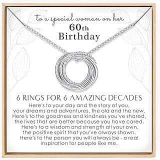 Birthday Gifts for Women Sterling Silver 30th 40th 50th 60th 70th 80th 90th Birthday Necklace For Her 3 4 5 6 7 8 9 Decade Jewelry 30 40 50 60 70 80 90 Years Old