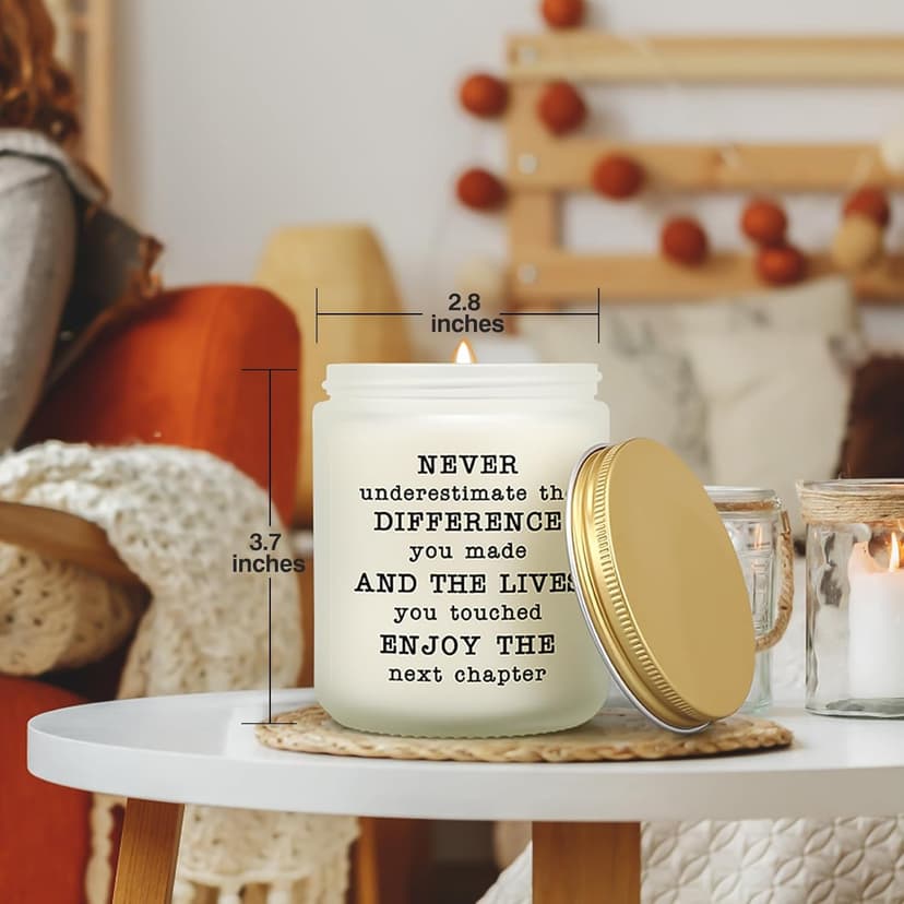 Goodbye Gifts for Coworkers, Retirement Gifts for Women, Going Away Farewell Moving Away Gift for Friends Teachers, Inspirational Gift, Lavender Candle