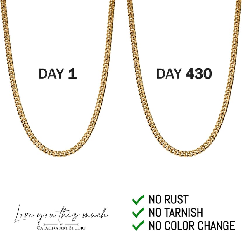 To My Man Steel Cuban Necklace - Meaningful & Romantic Gift