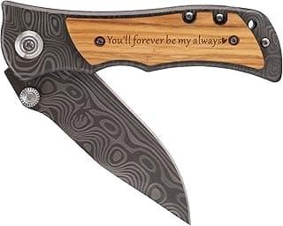 ZENNLAB Moblade Engraved Pocket Knife for Men - You'll Be My Always - Boyfriend Husband Birthday Gift, Anniversary Present for Him