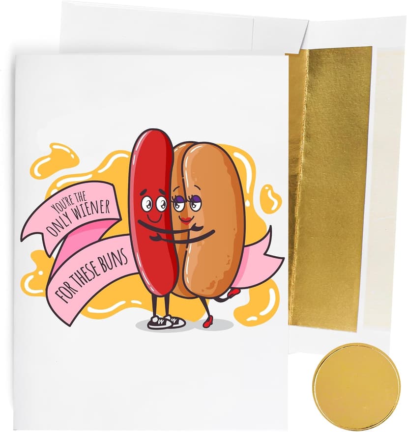 GIFTING GIGGLES Funny Romantic Joke Card for Boyfriend Husband or Lover | Naughty Gift for him | Anniversary, Birthday, Valentine’s Day, Fathers Day, Appreciation | 30th 40th 50th 60th 70th 75th