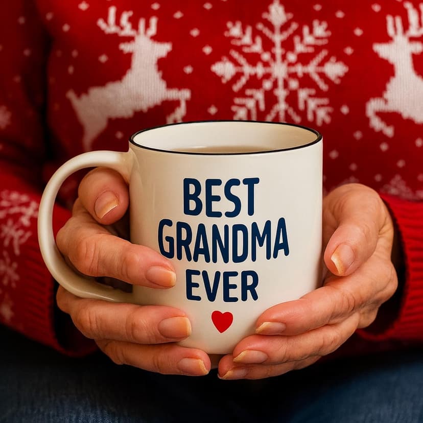 Triple Gifffted Worlds Best Grandparents Coffee Mugs for Grandma and Grandpa, Gifts Ideas From Grandkids, Grandchildren, New First Time Grandparent Announcement Christmas Valentines Day, Ceramic 380ml