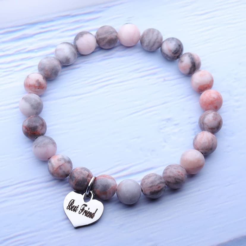 MFTRADING Beaded Bracelet for Women Inspirational Gifts to My Mom Daughter Gramdma Sister Best Friends Birthday Gift Nature Stone Bracelet