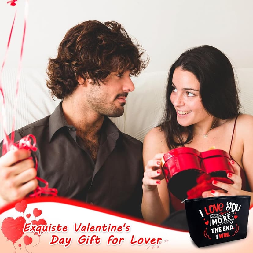 I Love You Gifts for GF Valentines Gift Bags Valentines Day Gift I Love You Cosmetic Bag for Her Anniversary Bag for Girlfriend Wife Women