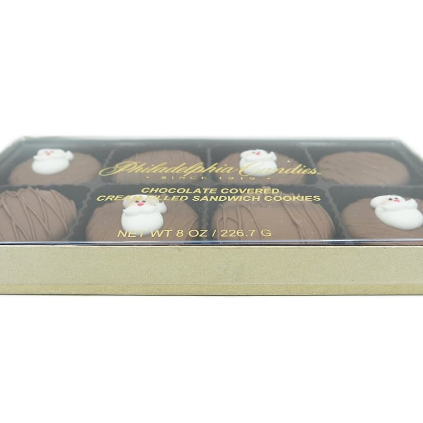 Philadelphia Candies Milk Chocolate Covered OREO Cookies, Christmas Santa Claus Gift 8 Ounce