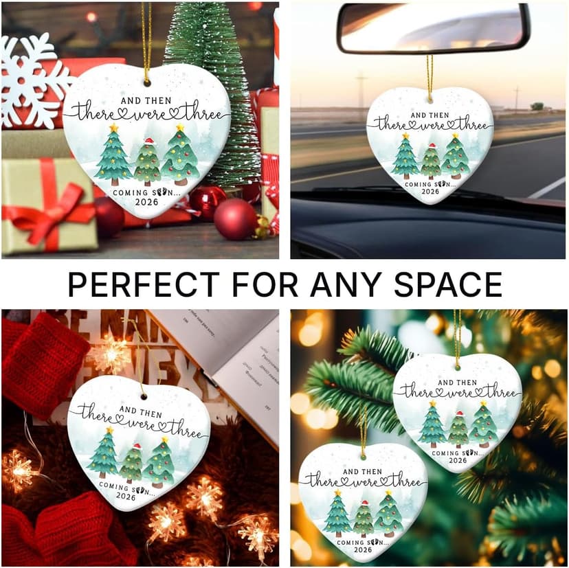 Pregnancy Ornament, Unique Pregnancy Gifts for Expecting 2026, Thoughtful Pregnant Ornaments for Mom Dad Wife Husband, Adorable Christmas Ornaments for Tree Decorations