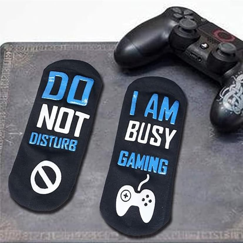 Stocking Stuffers For Men Teens-Christmas Essentials White Elephant Gifts Funny Christmas Stockings Gaming Socks