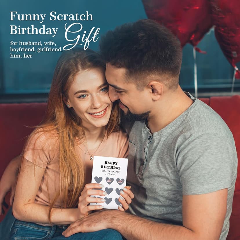 WhatSign Funny Birthday Card for Boyfriend - Husband Scratch off Birthday Card with Envelope- Hilarious and Interactive Gift for Men Women Her Him Husband Boyfriend